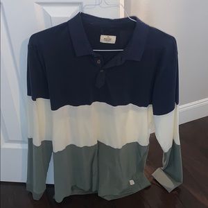 Marine layer casual long sleeve polo (marge size)